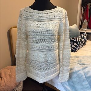 Lauren Ralph Lauren Cream Textured Sweater